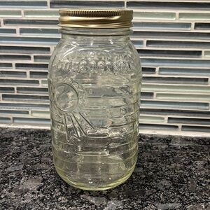 Longaberger blue ribbon quart jar